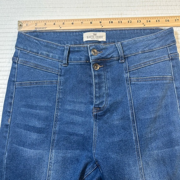 - Haute Curve Jeans. High Rise Straight. Hidden Button Fly. Cotton/Spandex… - Picture 5 of 7